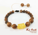 Vòng Trầm Hương Mix phụ kiện Indo VHT230310 