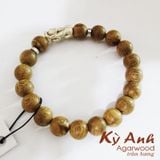  VÒNG TAY TRẦM HƯƠNG MIX TỲ HƯU BẠC - VHT005 