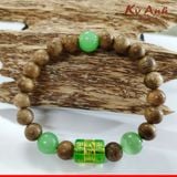  Vòng Trầm Hương 8mm Việt Nam Mix Đá VHT2205-001 