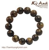  Vòng Tay Trầm Hương chìm nước hạt tròn - Indo VTH-177 