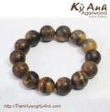  Vòng Tay Trầm Hương Hạt Tròn 18 ly  Indo VTH-174 