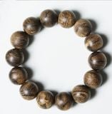  Vòng Tay Trầm Hương chìm nước hạt tròn - Indo VTH-177 