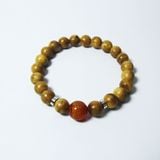  Vòng Trầm Hương Tự Nhiên Philippines size 8 ly mix đá khắc chú VHT250303 