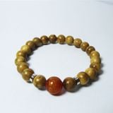  Vòng Trầm Hương Tự Nhiên Philippines size 8 ly mix đá khắc chú VHT250303 