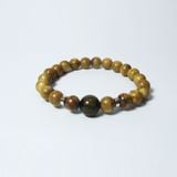  Vòng Trầm Hương Tự Nhiên Philippines size 8 ly mix đá khắc chú VHT250303 