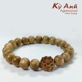  Vòng Tay Trầm Hương Việt Nam 8ly mix hoa sen hoặc trơn VHT220823 