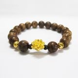  Vòng Trầm Hương 10mm mix hoa sen 24K-VHT220723 
