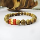  Vòng tay Trầm Hương 8mm Mix Đá Mắt Mèo-VHT036 