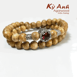  Vòng Tay Trầm Hương Đôi 8mm - VHT014 