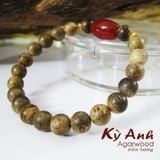  Vòng Tay Trầm Hương 8mm Philippine mix phụ kiện -VHT028 