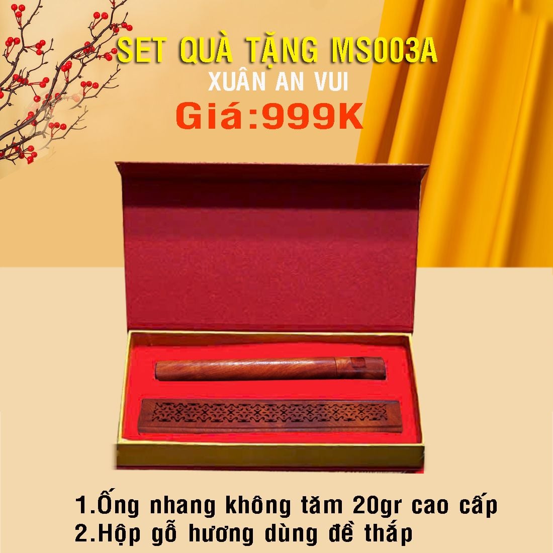  Combo Quà Tặng Tết Trầm Hương Xuân An Vui - MS003A 