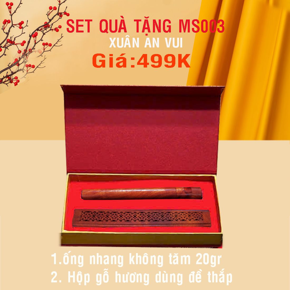  Combo Quà Tặng Tết Trầm Hương Xuân An Vui - MS003 