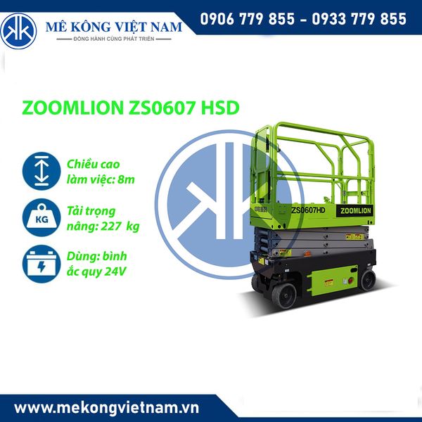 Xe nâng người cắt kéo ZOOMLION ZS0607 HSD