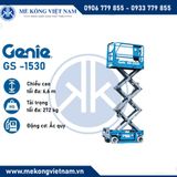 Xe nâng người cắt kéo Genie 1530 6,6m làm việc