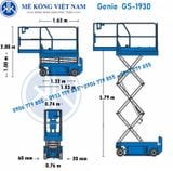 Xe nâng người cắt kéo 8m làm việc Genie GS1930