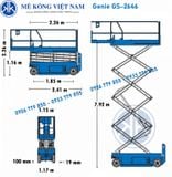 Xe nâng người cắt kéo 10m Genie GS2646