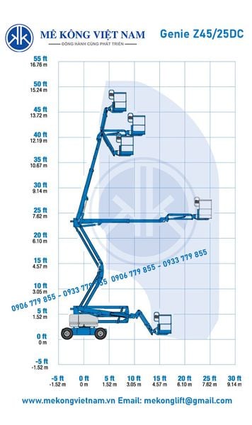 Xe nâng người điện Genie Z45/25 JDC