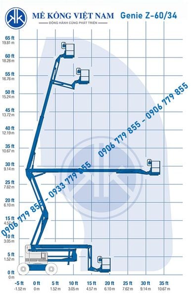 Xe nâng người Boom Lift Genie Z60/34