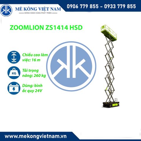 Xe nâng người cắt kéo ZOOMLION ZS1414 HSD