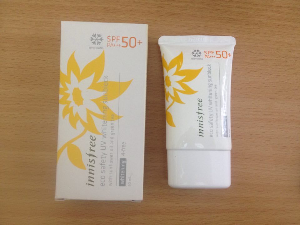 Kem chống nắng làm trắng da Innisfree Eco Safety UV whitening Sunblock SPF50+ PA+++ 50ml