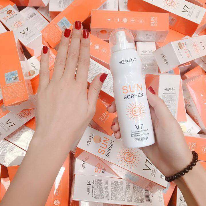 Xịt chống nắng SunScreen V7 Magic Flowers – Hàn Quốc