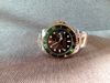 Đồng hồ Rolex nam mặt xanh lá, vòng xoay xanh lá, dây đờ mi, size 42