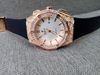 Đồng hồ Nam Hublot Geneve Gold Full Diamon, mặt trắng, size 42mm, máy Nhật