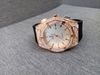 Đồng hồ Nam Hublot Geneve Gold Full Diamon, mặt trắng, size 42mm, máy Nhật