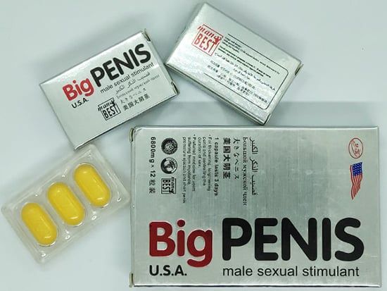 Viên uống tăng kích thước dương vật, cường dương Big Penis Mỹ 12 viên