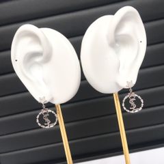  Bông Tai YSL Ngôi Sao Pha Lê Trắng (AH) 