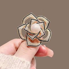  Cài Áo & Mặt Dây Chuyền - Cánh Hoa Chanel Ngọc Trai & Pha Lê (DA) 