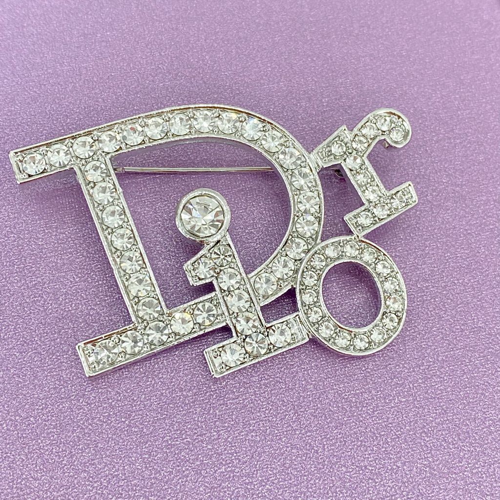  Cài Áo Nam, Nữ - Dior Màu Trắng Pha Lê (AL) 