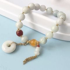  Vòng Đá Phong Thuỷ Cao Cấp - Hồ Lô & Đồng Tiền Đá Cẩm Thạch Tự Nhiên 