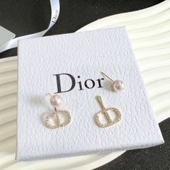  Bộ Trang Sức Dior Vàng - Vòng cổ Choker & Bông Tai Ngọc Trai, Pha Lê 3 Kiểu Đeo Quý Phái (AI) 
