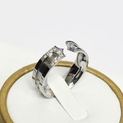  Nhẫn Nam Titan Cao Cấp - Màu Trắng Pha Lê (AB) 