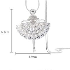  Dây Chuyền Dài Cao Cấp - Cô Gái Pha Lê Australia Trắng Tinh Tế (AA) 