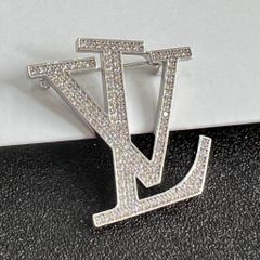  Cài Áo Nam, Nữ - LV Pha Lê Trắng (AG) 