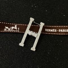  Cài Áo Nam, Nữ - Hermes Màu Trắng Pha Lê (AB) 