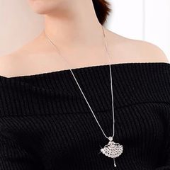  Dây Chuyền Dài Cao Cấp - Cô Gái Pha Lê Australia Trắng Tinh Tế (AA) 