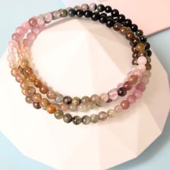  Vòng Đá Phong Thuỷ Cao Cấp - 3 Vòng Đá Tourmaline Tự Nhiên Đa Sắc 