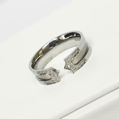  Nhẫn Nam Titan Cao Cấp - Màu Trắng Pha Lê (AB) 