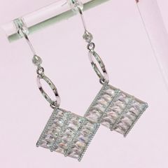  Khuyên Tai Pha Lê Vuông (AN) 