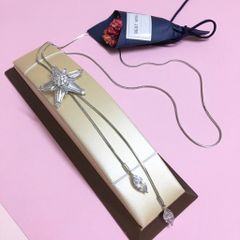  Dây Chuyền Dài Cao Cấp - Ngôi Sao May Mắn Pha Lê Trắng (AC) 