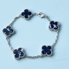  Vòng Tay Cỏ 4 Lá May Mắn Nam, Nữ Màu Trắng Xanh Cao Cấp 