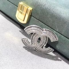  Cài Áo & Mặt Dây Chuyền - Chanel Pha Lê Đen & Trắng (CB) 