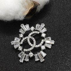  Cài Áo Nam, Nữ - Chanel Pha Lê Trắng (AL) 