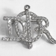  Cài Áo Nam, Nữ - Dior Màu Trắng Pha Lê (AU) 