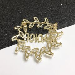  Cài Áo Nam, Nữ - Dior Màu Vàng Pha Lê Trắng (AD) 