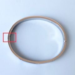  Vòng Tay Nam, Nữ TiTan Cao Cấp - Cartier Màu Trắng Pha Lê (AF) 