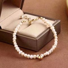  Bộ Trang Sức Quả Cầu Vàng - Vòng cổ Choker & Vòng Tay Ngọc Trai Thiên Nhiên Quý Phái 